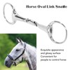 Horse Gag Ring Snaffle Bite Stainless Steel 125mm Loose Oval