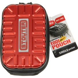 SK11 Aluminum Tool Pouch, Red, Single Pocket, SAT-1RD
