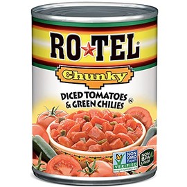 RO-TEL Chunky Diced Tomatoes and Green Chilies, 10 oz, Pack of 12