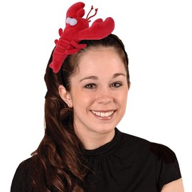 XGOPTS Novelty Crab Lobster Headband Red Animal Cosplay Hair Hoop Funny Hairband Headwear Costume Party Headpiece Accessories