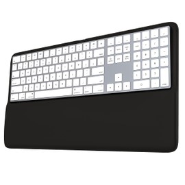 HONKID Keyboard Wrist Rest for Magic Keyboard 2 with Numeric Keypad(MQ052LL/A, A1843) and Magic Keyboard with Touch ID(‎MK2C3LL/A), Slim Keyboard Wrist Rest Relieve Pain & Fatigue