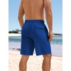 YnimioAOX Men’s Swim Trunks with Compression Liner 9 Inch Bathing