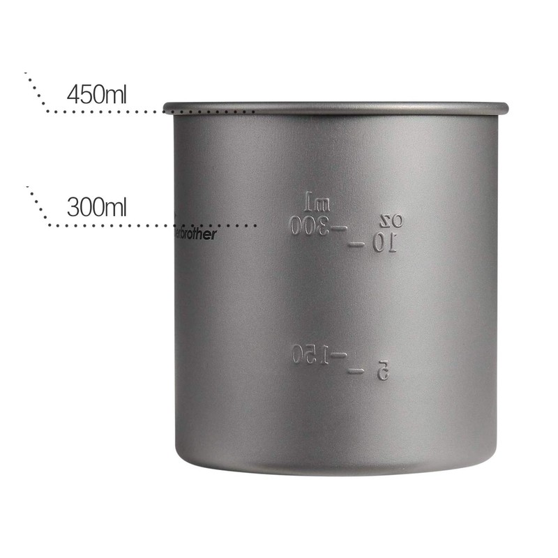 Timberbrother 420ml Titanium Cup