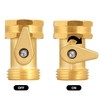 SIGURANTA Garden Hose Shut Off Valve, 3/4 Inch Solid Brass