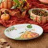 Harvest Fields 14” x 10” Ceramic Oval Platter – Elegant