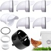 6 Pack DIY Chicken Feeder Kit, No Waste Poultry Feeder