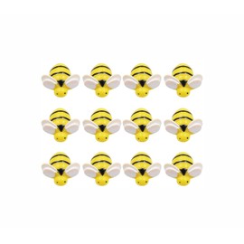 Tiardey 30pcs Cartoon Push Pin Creative Bee Shaped Thumb Tacks Nails DIY Stud for Feature Wall Whiteboard Cork board Bulletin Board Photos Maps