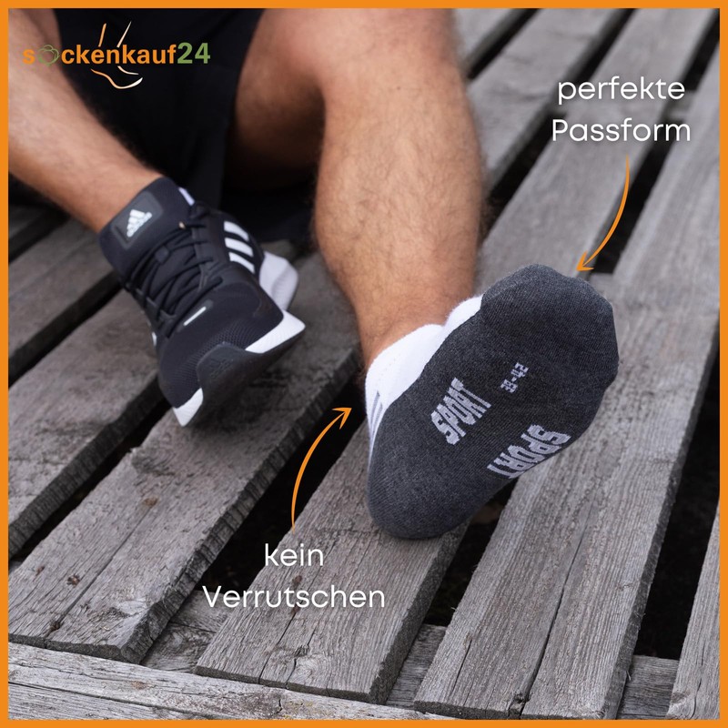 8 | 12 | 20 Pairs Men's Trainer Socks Multicoloured