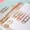 Zrwcvxy 15 Pack Metal Pen Clips Paperclip Pen Holders for
