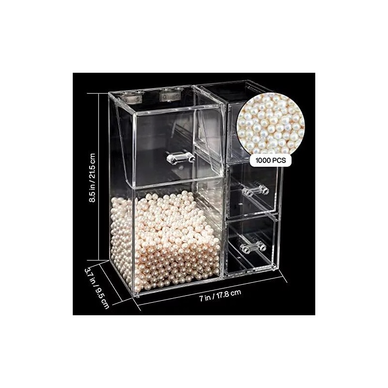 Putwo Organizador De Maquillaje Putwo Con 2 Soportes Para Brochas