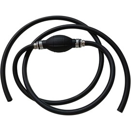 Universal 5/16" 8mm Fuel Line Assembly with Primer Bulb - Steel Hose Clamps for Marine Outboard Boat Motor & RVs