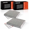 A-Premium 2-PC Cabin Air Filter with Activated Carbon Compatible with