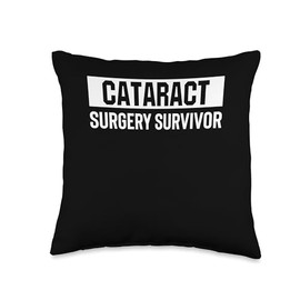 Cataract Surgery Survivor Recovery Throw Pillow