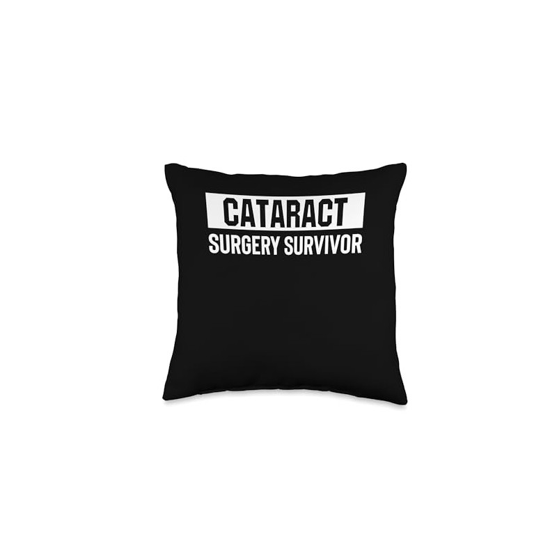 Cataract Surgery Survivor Recovery Throw Pillow
