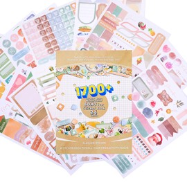 24 Sheets Boho Budget Planner Stickers, Stickers for Planners and Calendars, Calendar Stickers Planner Month Stickers for Planner (Watercolour)