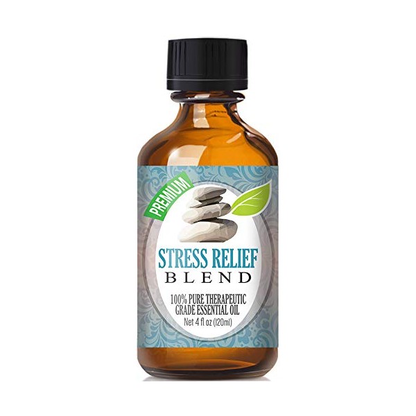 Stress Relief Blend Essential Oil - 100% Pure Therapeutic Grade Stress Relief Blend Oil - 120ml