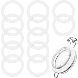 12pcs 3.7 Inches Silicone Jar Gaskets Replacement Silicone Seals Airtight Gasket Sealing Rings for Regular Mouth Canning Jar (12)