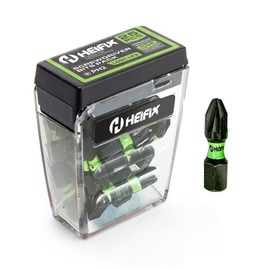 Heifix 25 x 25mm PH2 Heifix Impact Screwdriver Magnetised Drill Screw Bit Sets PZ2 PH2 TicTac Box Multiple Sizes