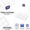FWEEK 12 Pack 8 Grids Small Plastic Divider Organizer Box,