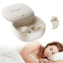 esonstyle Invisible Sleep Headphones, Sleep Earbuds for Side Sleepers, Mini Bluetooth Sleep Headphone Comfortable Noise Blocking, IPX6 Waterproof Bluetooth 5.4 Earbuds for Sleeping, Workout