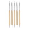 HARFINGTON 5 Pcs Silicone Clay Sculpting Tool Double-Ended Rubber Tip