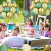Paready Sage Green Gold Balloons, 60 Pcs 12 Inch Retro