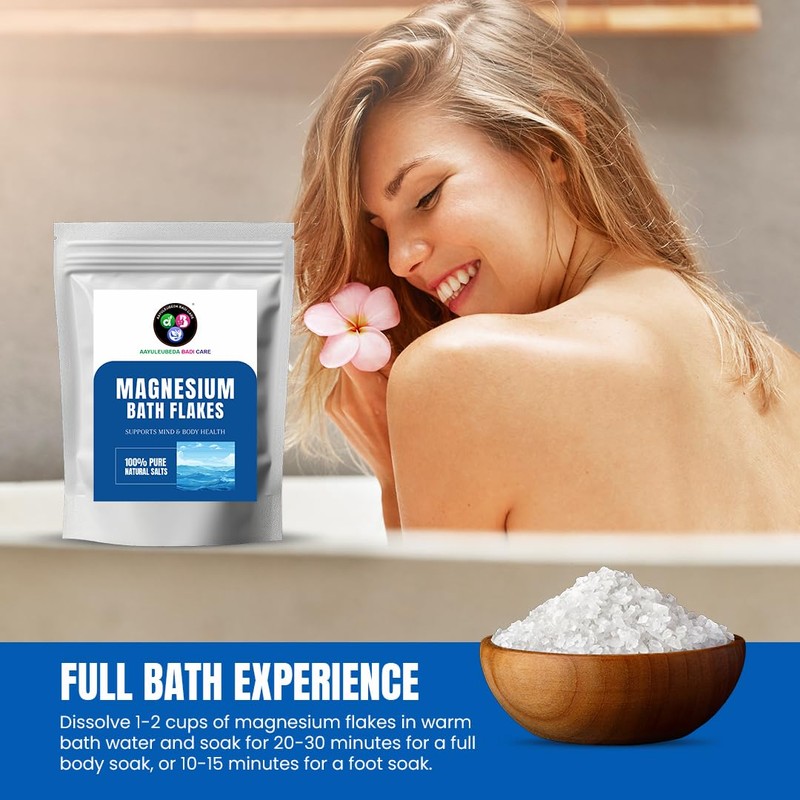 ABC Magnesium Flakes for Bath & Foot Soak - Organic
