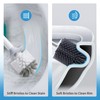 BOOMJOY Toilet Bowl Brush and Holder - Durable Head Toilet