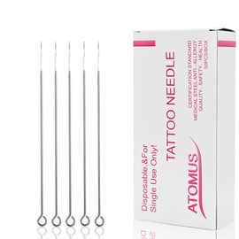 ATOMUS 50pcs 9RL Round Liner Tattoo Needles Disposable Sterilized Professional Tattoo Needles (9RL)