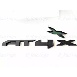 Auto Front Grill Matte Black AT4X OVERLAY Emblem 2023+GMC Sierra 1500 2500HD 3500HD