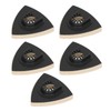 5PCS Wool Polishing Pad with Alloy Steel Base Triangular Felt