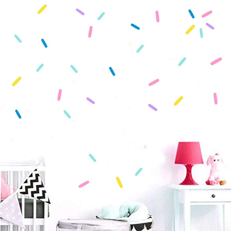 Sprinkle Wall Decals Mini bar Stickers Confetti Wall Decal Removable