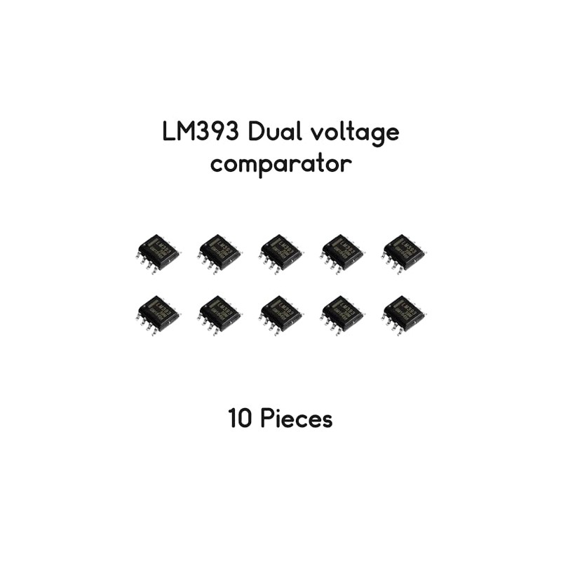 LM393 SMD SO-8 Dual Voltage Meter (Pack of 10)