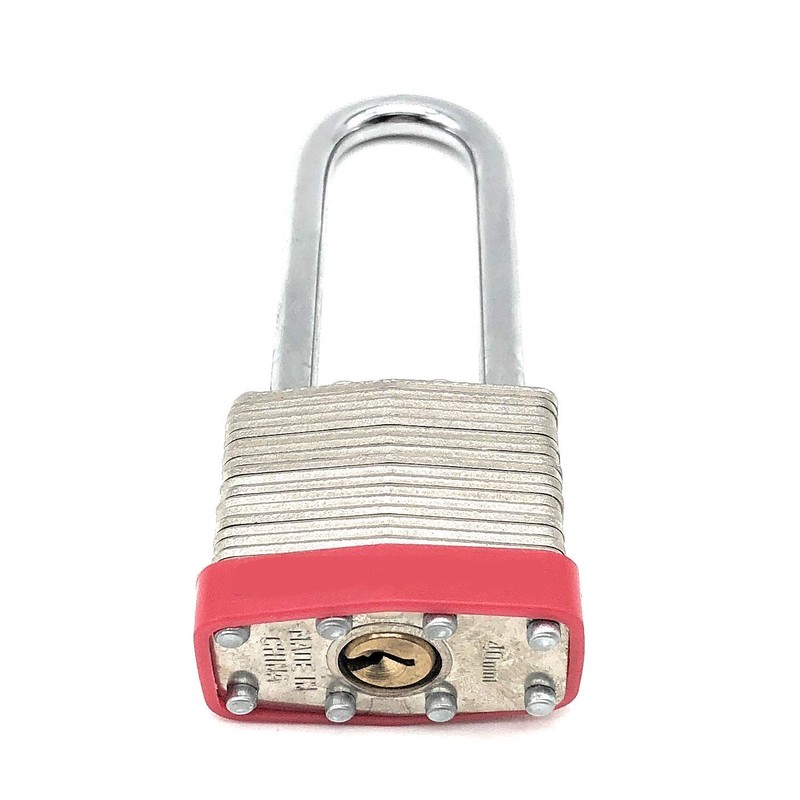 Vault Locks 40mm Keyed Alike Laminated Steel Long Shackle Padlock,