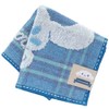 シナモンロール タオルハンカチ タータンチェック (ブルー) 婦人 レディース タオル ハンドタオル 約25cm 000838-0015-02
