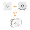 UKOFEW Pack of 20 Magnetic Buttons Sewing, Magnetic Button, Metal