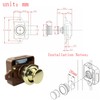 SQXBK Keyless Push Button Catch Door Knob Lock Push Button
