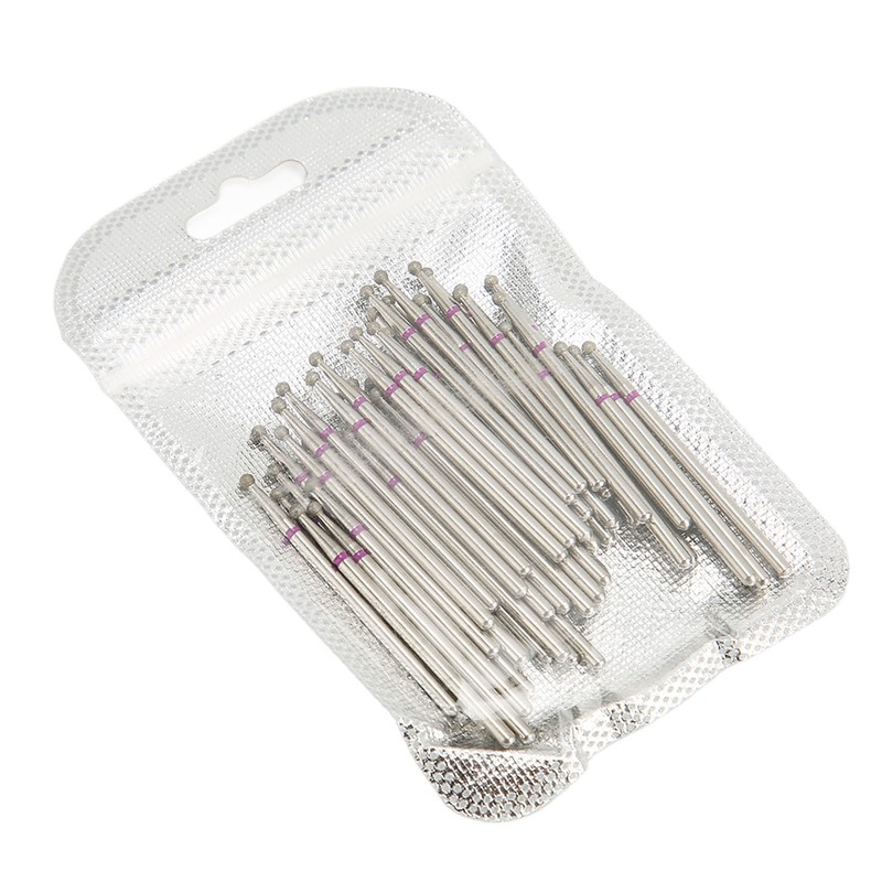 50pcs Nail Drill Bits Rotatable High Strength Emery Gel Nail