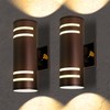 Tesjaso Modern Outdoor Wall Light with Dusk to Dawn Sensor,
