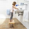 ZAVOOS Bamboo Step Stool, Sturdy Bedside Step Stool with Non-Slip