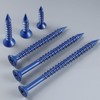 BNUOK 35Pcs 1/4 x 2-3/4 Inch Concrete Screws Anchor with