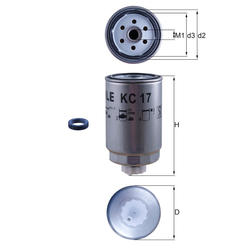 Knecht KC 17D Fuel filter