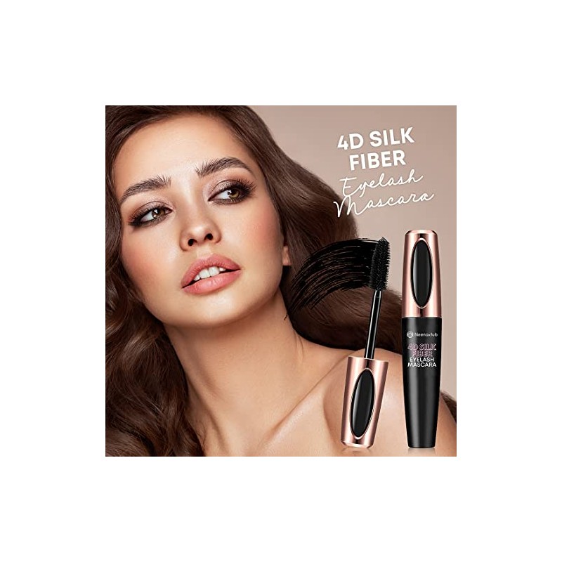 4D Silk Fiber Lash Mascara, Lengthening and Thick, Long Lasting,