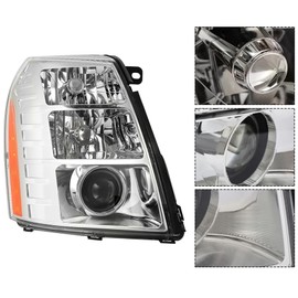 Silscvtt Passenger Side Replacement for Escalade 2007-2014 without Bulbs Headlights Assembly GM2503291