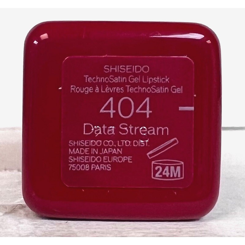 Shiseido TechnoSatin Gel Lipstick 404 Data Stream Boxed