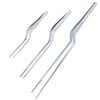 MSY BIGSUNNY Precision Kitchen Culinary Tweezers - Stainless Steel Offset