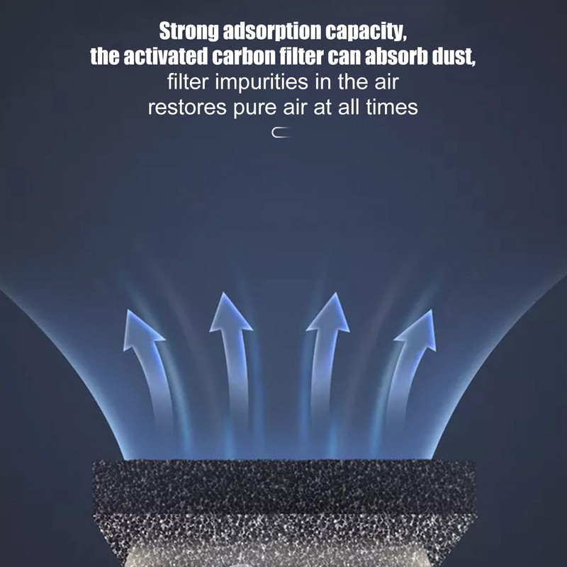 Mini Air Purifier Cleaner Mute Negative Ion Filter USB Power