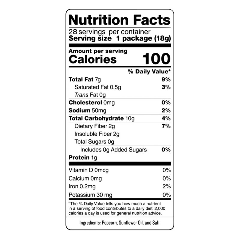 SkinnyPop Popcorn Original Snack Bags (0.65 oz., 28 ct.)