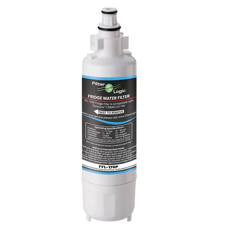 FilterLogic FFL-170P | Wasserfilter kompatibel mit Panasonic CNRAH-257760 und CNRBH-125950