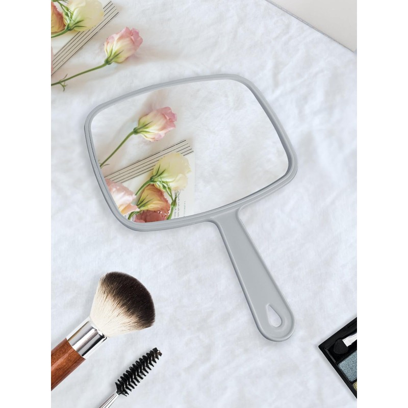 Gladmart Hand Mirror Salon Barber Hairdressing Handheld Mirror with Handle